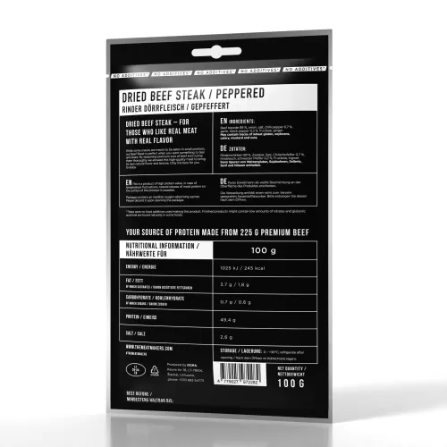 MM Jerky BEEF STEAK PEPPERED